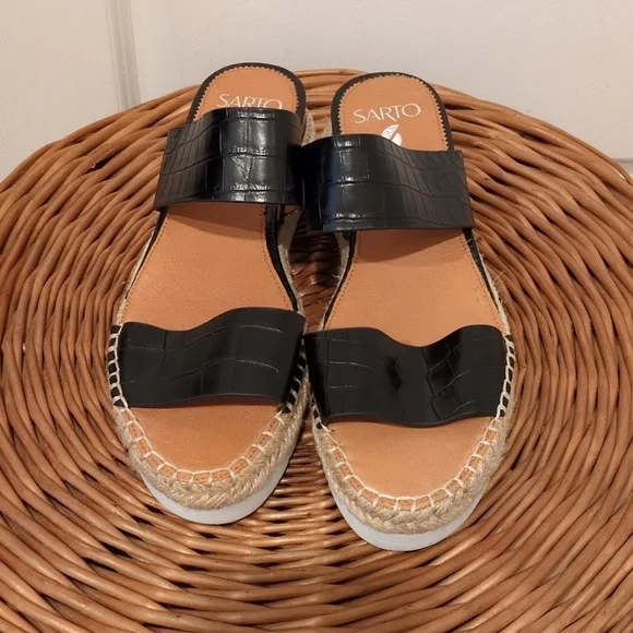 Franco Sarto A-Cappy Woven Platform Summer Sandal Womens 9 - Picture 2 of 8